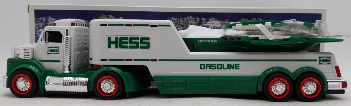 Hess 2010 Die Cast Toy Truck and Jet w/Real Lights & Launch Ramp EX/Box
