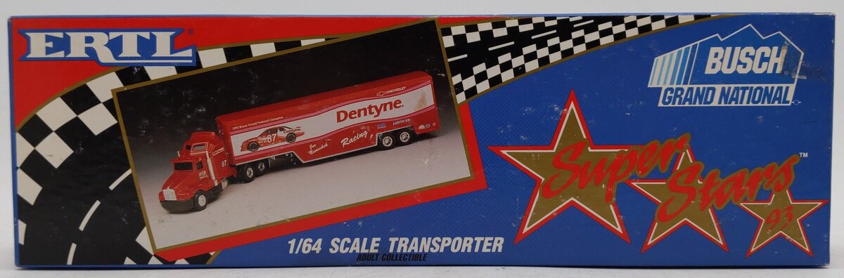ERTL 3880 Busch Grand National Tractor Trailer Diecast NASCAR 1:64 EX/Box