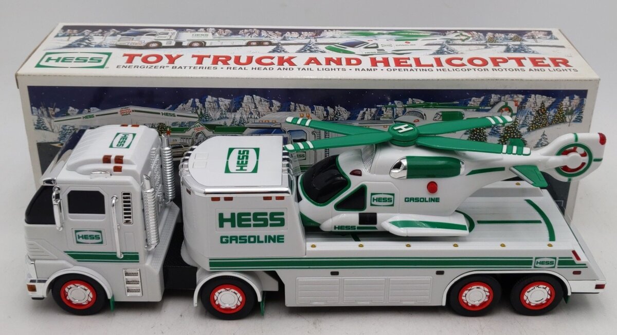 Hess 2006 Diecast Toy Truck & Helicopter w/Ramp EX/Box