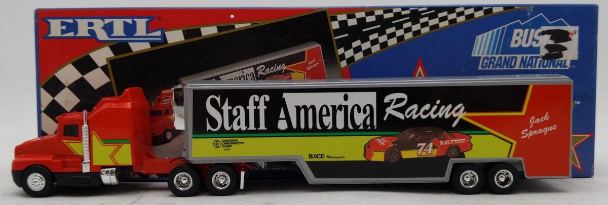 Staff America Racing Jack Spraque #74 Kenworth T600A semi truck 1:64 EX/Box