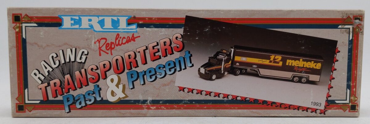 1993 Ertl Diecast Meineke Racing Transporter Stock No 3878 Jimmy Spencer Driver EX/Box