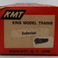 Kris Model Trains KMT O Gauge Blue Budweiser Beer Reefer Road #844 EX/Box