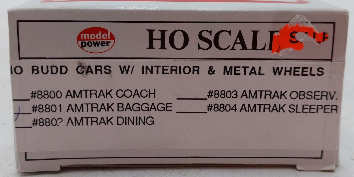 Model Power 8801 Amtrak Budd Baggage Car EX/Box