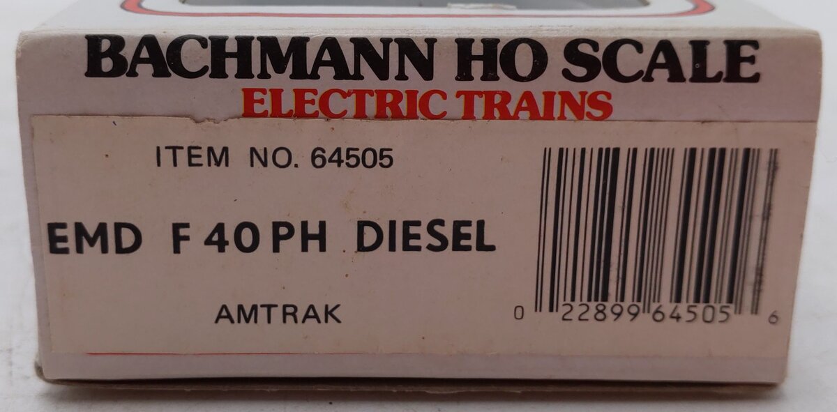 Bachmann 41-645-05 HO Scale Amtrak EMD F40PH Diesel Locomotive #350 EX/Box