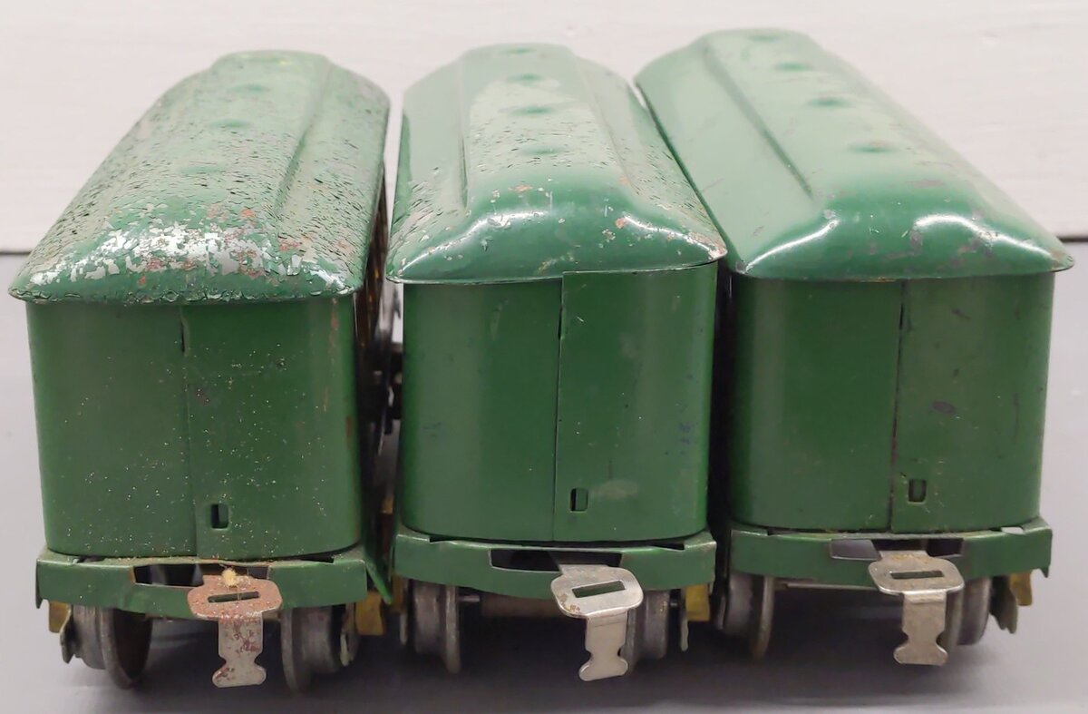 American Flyer Vintage O AFL Green Passenger Cars- 1213, 1217 [3]