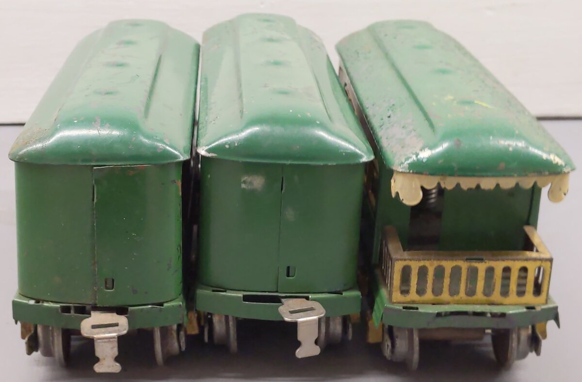 American Flyer Vintage O AFL Green Passenger Cars- 1213, 1217 [3]
