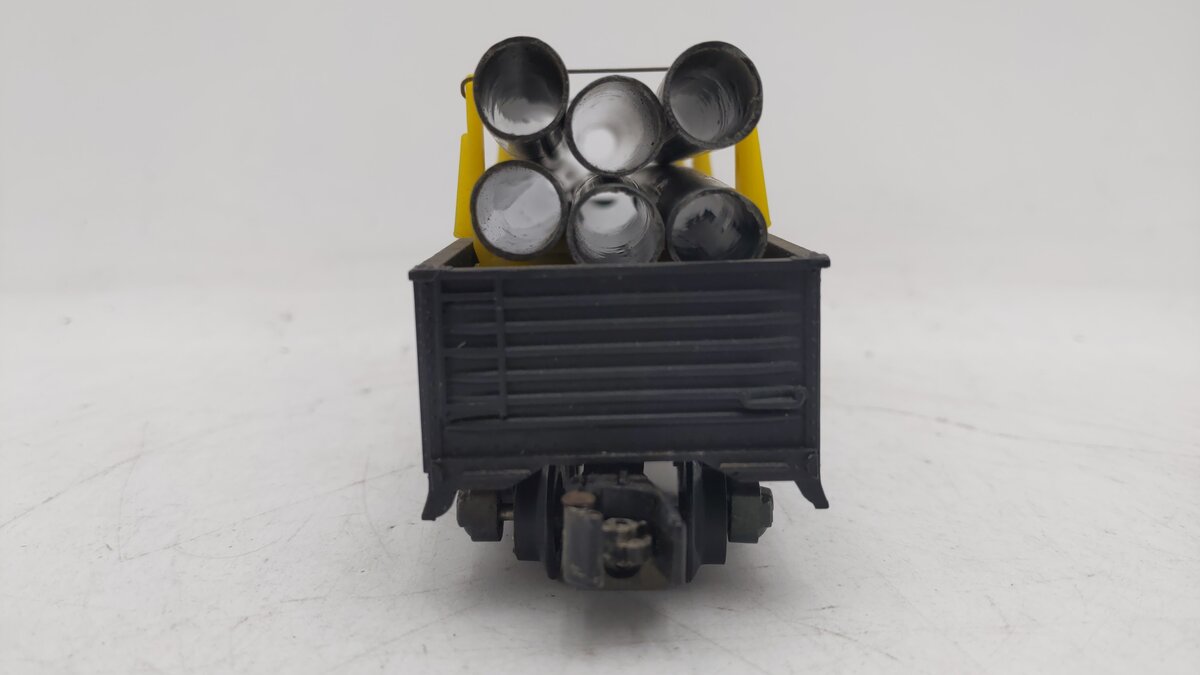 American Flyer 911 Vintage S Chesapeake and Ohio Gondola w/Gray Pipe Load VG