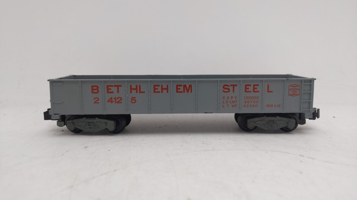 American Flyer 24125 Vintage S Bethlehem Steel Gondola VG