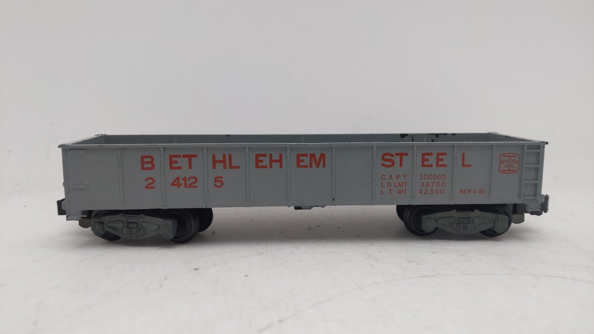 American Flyer 24125 Vintage S Bethlehem Steel Gondola VG
