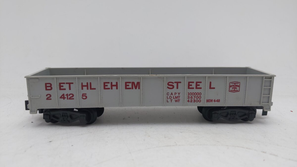 American Flyer 24125 Vintage S Bethlehem Steel Gondola EX