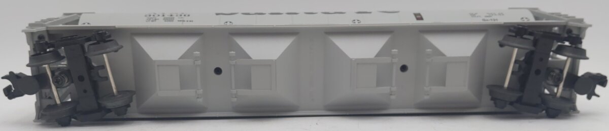 MTH 20-97421 O Gauge Santa Fe 4-Bay Cylindrical Hopper Car #301436 EX/Box