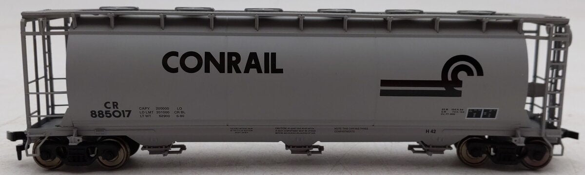 Atlas 1933-4 HO Scale Conrail ACF 3-Bay Cylindrical Hopper #885017 LN/Box