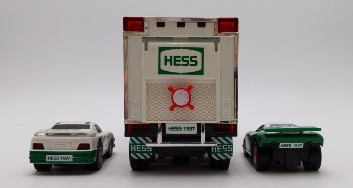 Hess 1997 Toy Truck and Racers NIB