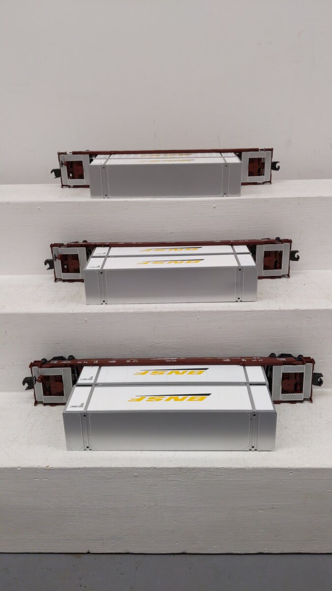 MTH 30-7054 O BNSF 3-Car HuskyStack EX