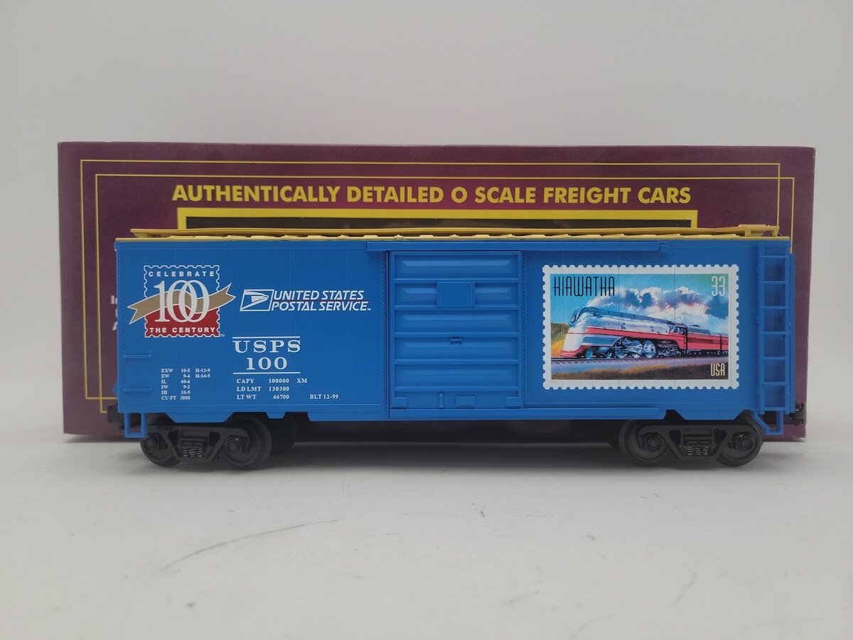 MTH 20-93041 O Gauge US Post Office 40' Single Door Boxcar #100 LN/Box