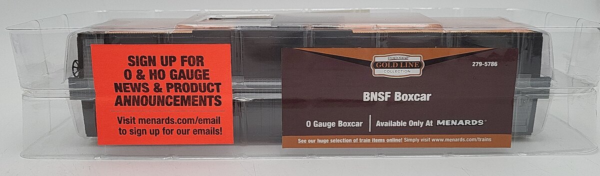 Menards 279-5786 O Gauge BNSF Boxcar #7311 NIB