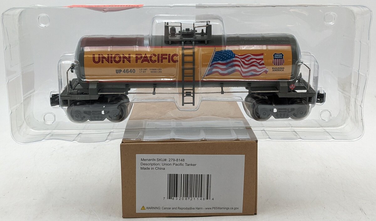 Menards 279-8148 O Gauge Union Pacific Tanker #4640 NIB