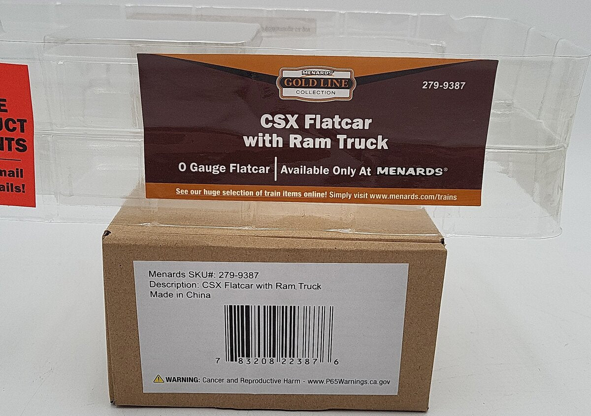 Menards 279-9387 O Scale CSX Flatcar #8902 LN/Box