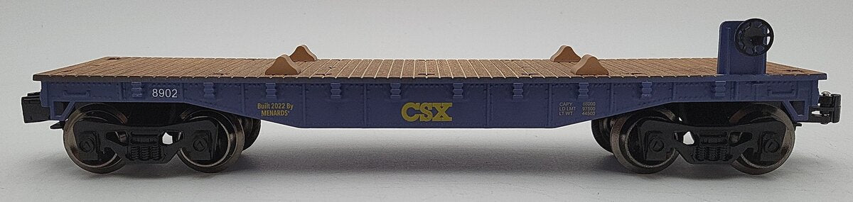 Menards 279-9387 O Scale CSX Flatcar #8902 LN/Box
