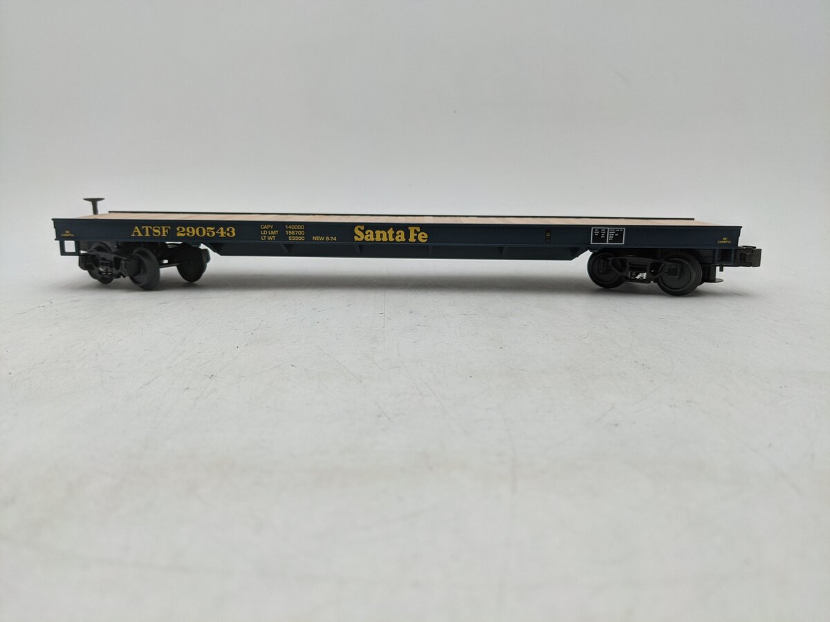MTH 20-98170 O Gauge ATSF Flatcar #290543 EX