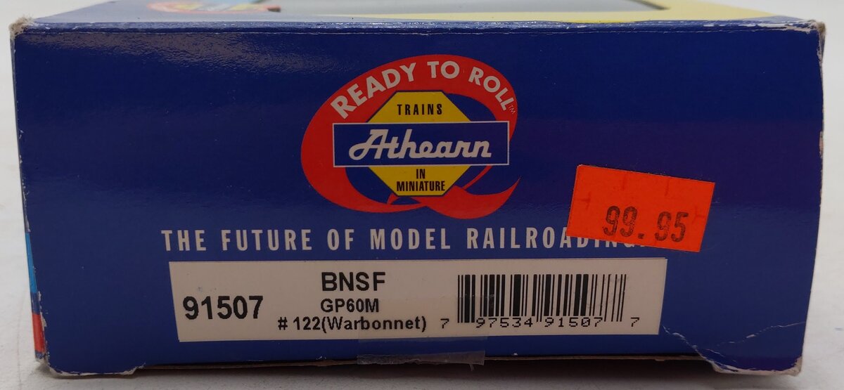 Athearn 91509 HO Scale BNSF (Heritage II) GP60M Diesel Locomotive #143 DCC Ready EX