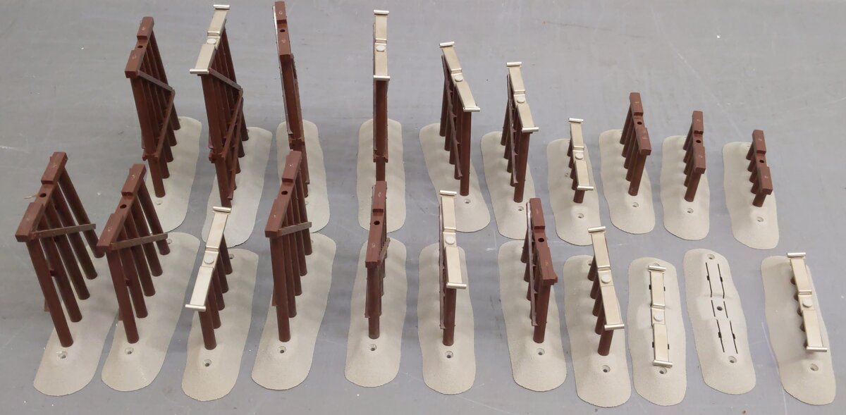 Lionel 6-12037 O FasTrack Graduated Trestle Set VG