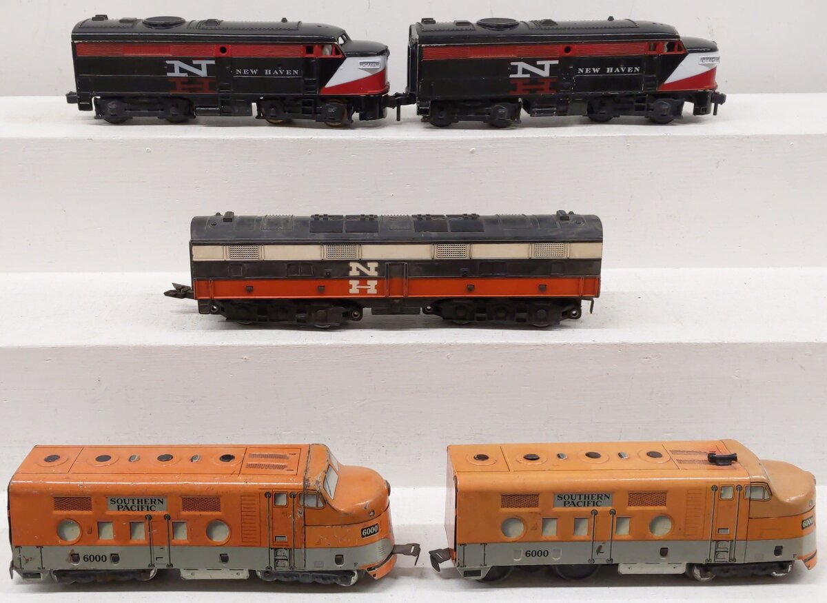 Marx & Kusan Assorted Diesel Locomotives: Southern Pacific & New Haven [5] VG