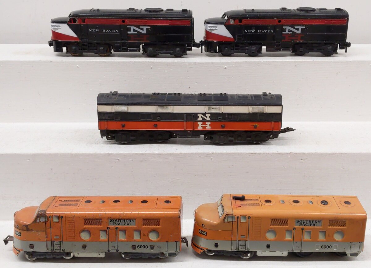 Marx & Kusan Assorted Diesel Locomotives: Southern Pacific & New Haven [5] VG
