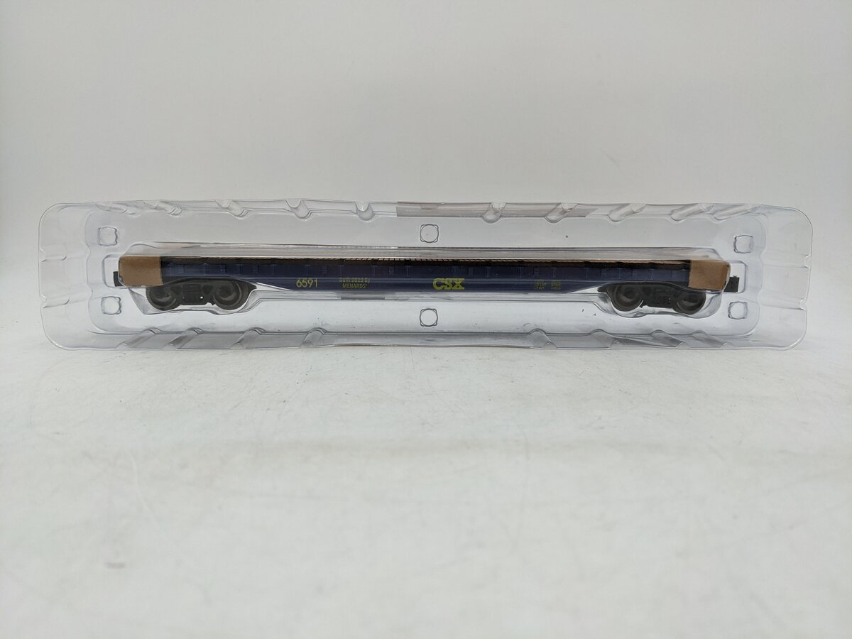 Menards 275-9038 O Gauge CSX Flatcar #6591 NIB