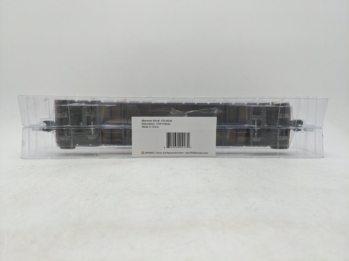 Menards 275-9038 O Gauge CSX Flatcar #6591 NIB