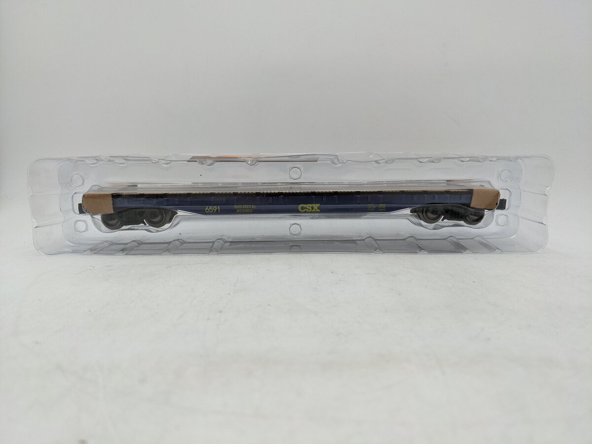 Menards 275-9038 O Gauge CSX Flatcar #6591 NIB