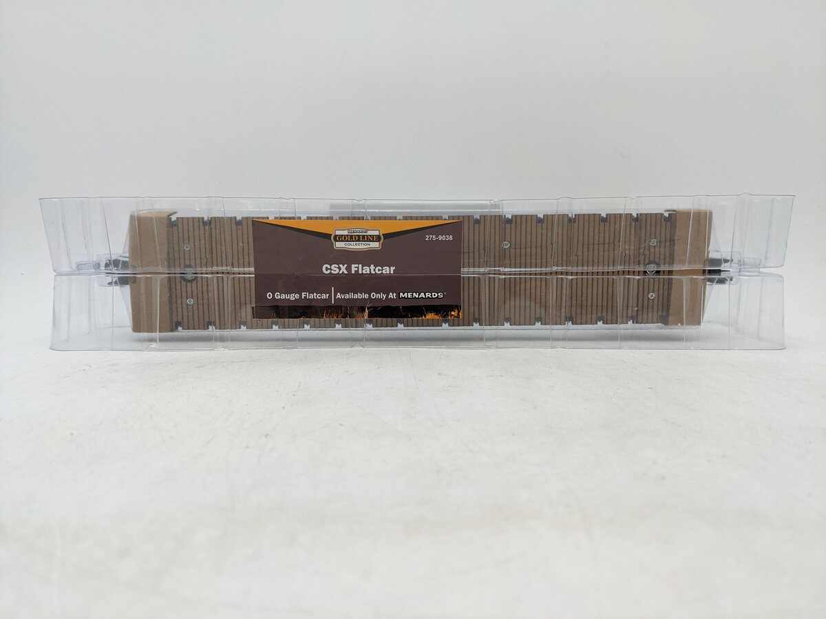 Menards 275-9038 O Gauge CSX Flatcar #6591 NIB