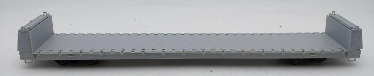 Atlas 2002612 O Undecorated 62' Short Bulkhead Flatcar 3-Rail LN/Box
