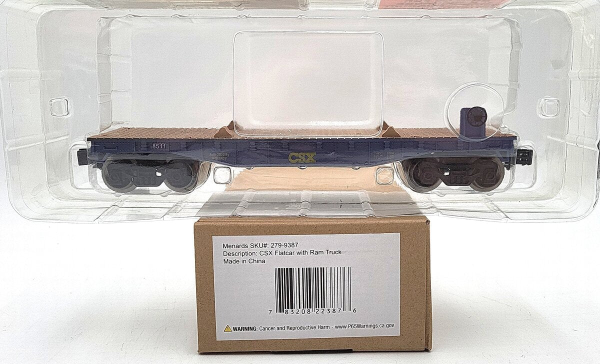 Menards 279-9387 O Scale CSX Flatcar #8511 LN/Box