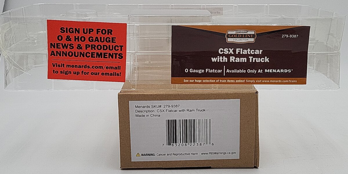 Menards 279-9387 O Scale CSX Flatcar #8511 LN/Box