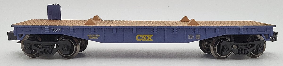 Menards 279-9387 O Scale CSX Flatcar #8511 LN/Box