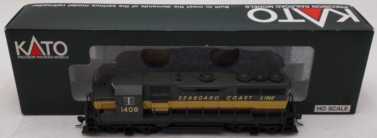 Kato 37-046 HO Scale Custom Painted Seaboard Coast Line Diesel Locomotive #1408/Box