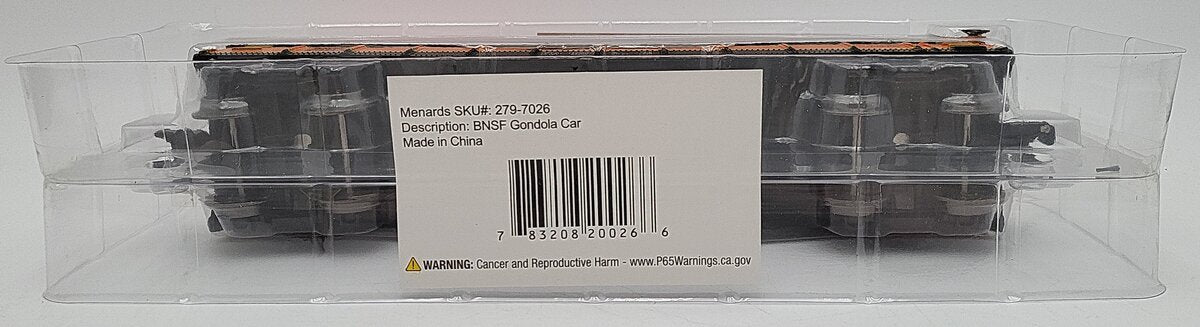 Menards 279-7026 O Gauge BNSF Gondola Car #7903 NIB
