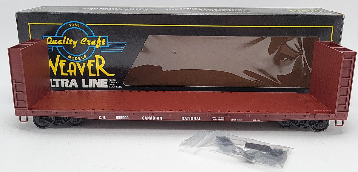 Weaver 685000 CN Bulkhead Flat Car 2-Rail EX/Box
