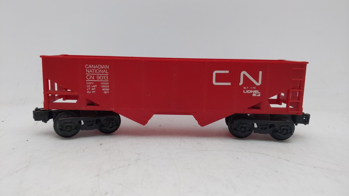 Lionel 6-9013 O Gauge Canadian National 2-Bay Hopper #9013 EX