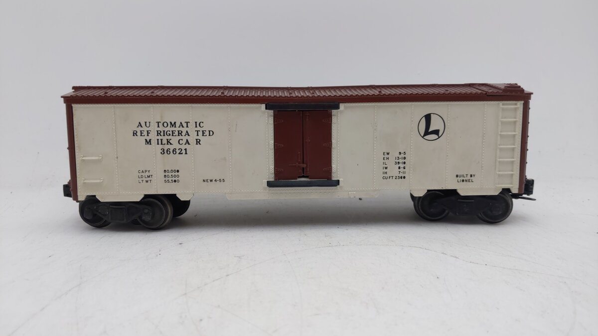 Lionel 6-36621 O Gauge Modern Automatic Refrigerated Milk Car EX