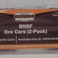 Menards 275-9155 O Gauge BNSF Ore Cars (2 Pack) #2321 and #2322 NEW
