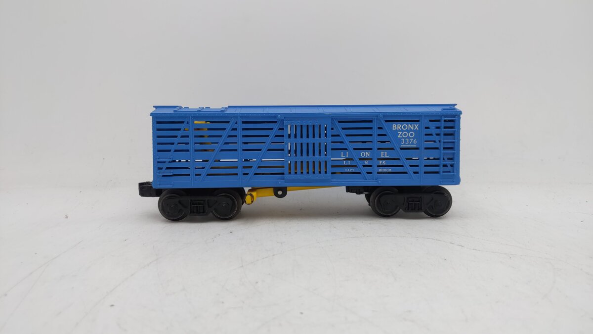 Lionel 3376 Vintage O Bronx Zoo Blue Operating Giraffe Car EX
