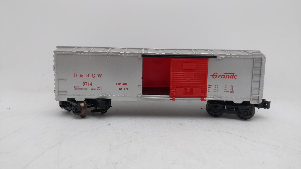 Lionel 6-9714 O Gauge Denver & Rio Grande Western Box Car EX