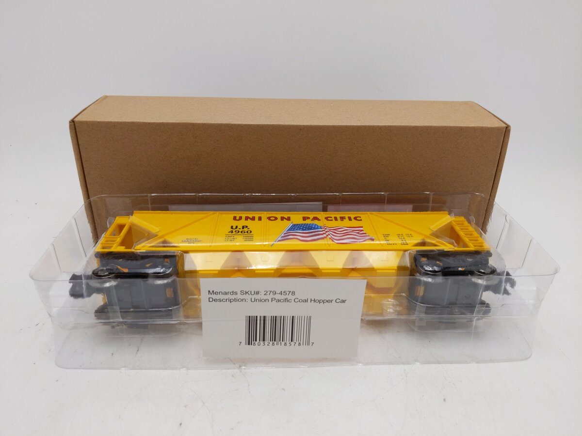 Menards 279-4578 O27 Union Pacific Coal Hopper #4960 NIB
