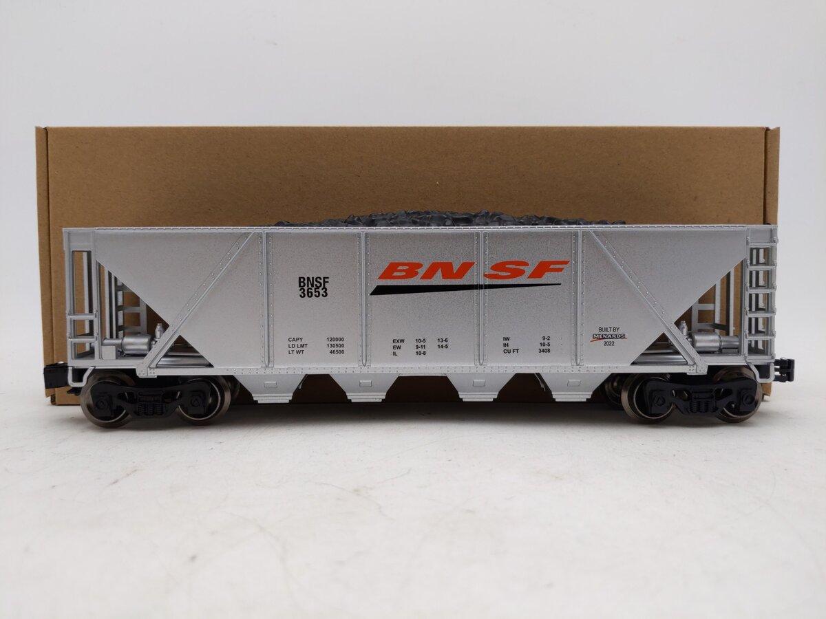 Menards 279-8944 O Gauge BNSF Coal Hopper Car #3653 LN/Box