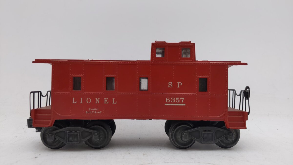 Lionel 6357 Vintage O Lionel Lines SP Style Lighted Caboose EX