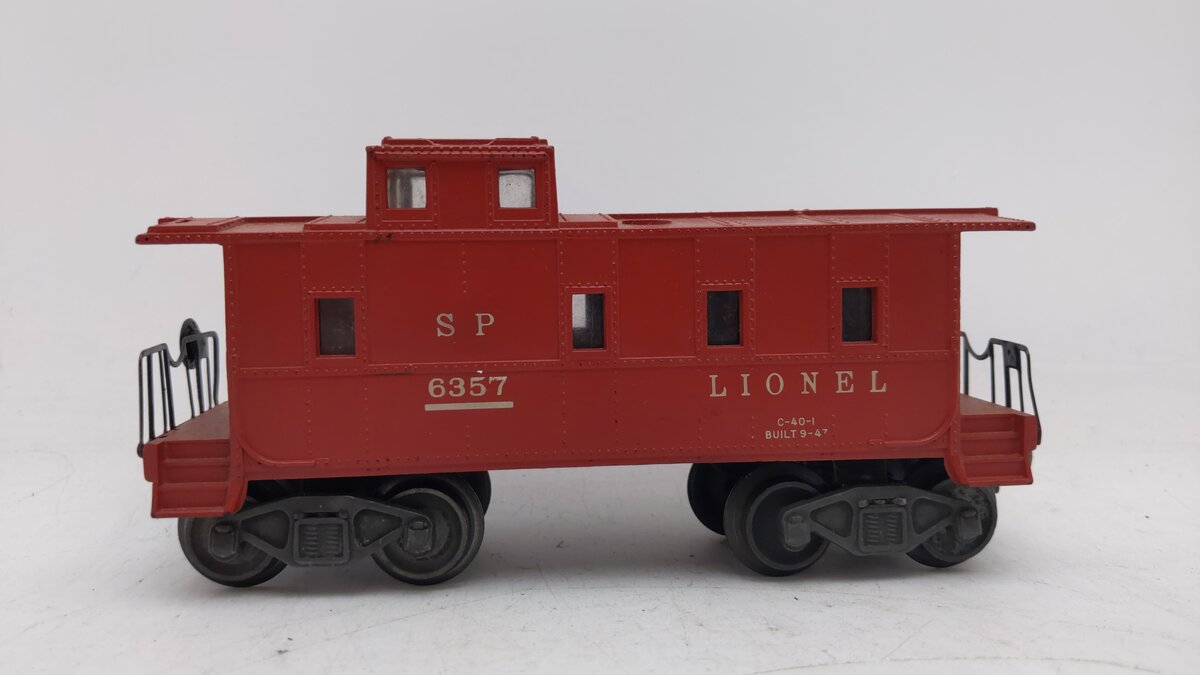 Lionel 6357 Vintage O Lionel Lines SP Style Lighted Caboose EX