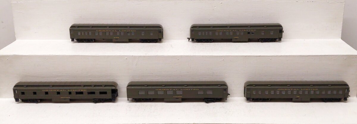Athearn HO Scaled Assorted Oriental Limited Passenger Cars [5] EX
