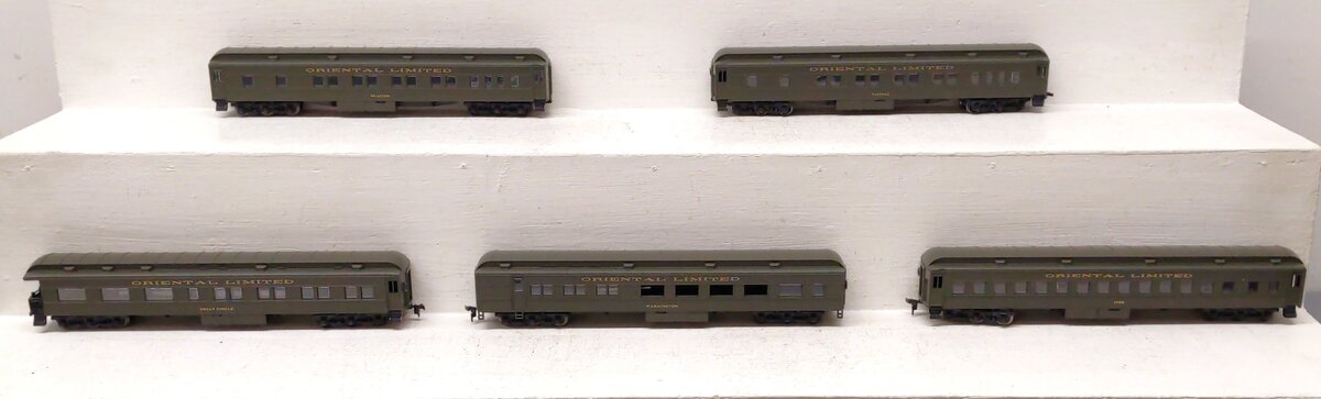 Athearn HO Scaled Assorted Oriental Limited Passenger Cars [5] EX